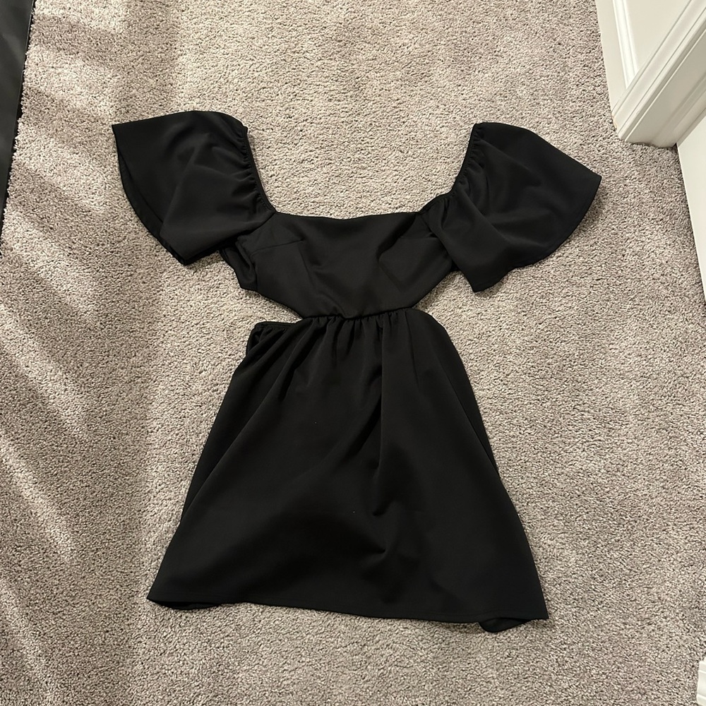 Elegant Black Off-Shoulder Dress